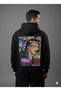 Lenithra Salvador Dali Back Printed Unisex Oversize Black Hoodie