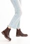 Genuine Leather Double Elastic Daily Lightweight Boots Shakira Brown - 3