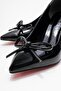 Women's High Heels; Black Patent Leather - 3
