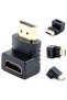 90 Degree Right Angle Male-Female HDMI Converter L Corner - 4