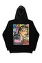 Lenithra Salvador Dali Back Printed Unisex Oversize Black Hoodie - 5