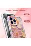 URBAN for iPhone 15 Pro Max Case for Women Girl Oil Painting Flowers Laser Beam Glossy Pattern . - 3