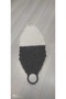 Hand-Knitted Gray and White Long Bath Towel