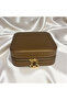 Medium Size (15×15) Organizer Jewelry Storage Box Travel Jewelry Bag Leather Wooden Case - 2