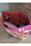 Quilted Duck Fabric Tile Autumn Leaves (Makeup Bag/Handbag/Purse Organizer) - 4
