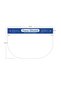 Protective visor, transparent with forehead foam, adjustable, with removable protective foil - 2