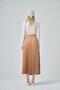 Women's Pleated Skirt Camel 30390 - 6