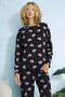 Heart Pattern Long Sleeve Pajama Set - 3