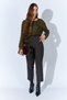 Brown Epaulet Detailed Double Stitched Trousers |   Ek100665400 - 2