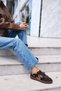 Dolores Women's Brown Real Suede Casual Shoes - 2