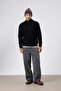 Half Turtleneck Knitwear Sweater Black