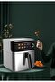 Air Fryer, 8L Capacity, Stainless Steel, LED Display, 6 Presets, 75-200°C, Cool-to-touch housing, Auto shut-off, Air outlet filter, Visible pan (ME-AF955)(2000W) - 4