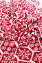 Liva Knitted Christmas Tv Blanket 130X170 – Red and White Deer and Snowflake Patterned - 5