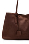 Suede Magnet Closure Diaz Handle Bag Brown - 3