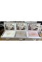 Bridal Blanket Set French Laced Pearl Embroidered Bedspread Special Boxed Shipping - 2