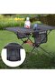 Portable Folding Camping Table – Lightweight Picnic Table with Cup Holders for BBQ & Hiking - 5