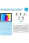 Keyboard Case for iPad 10th Generation 2022 10.9 inch, Detachable Bluetooth Keyboard with Pencil - 5