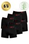 Men's Lycra Bamboo Boxer 6-Piece Economical Pack – Breathable Natural Fabric Comfortable Underwear