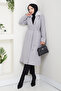 Women's Fur Detailed Belted Lined Cashmere Coat