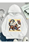 Cute Cats Printed Hooded Children's Sweatshirt