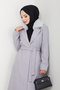 Women's Fur Detailed Belted Lined Cashmere Coat - 7