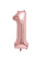 Rose Color Number Foil Balloon 76 cm - 1