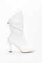 Women's Classic Twist Detailed Pointed Toe Heeled Boots - 3