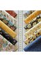 60 Pieces 20X20 cm 100% Cotton Eco Satin Patchwork Fabric Set – Vintage Floral Pattern - 3