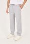 Men's Winter 3-Thread Fabric Ş Fleece-Lined (Fleece Inside) Baggy Sweatpants with Back Pocket Detail (Wide Fit) - 4