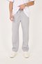 Men's Winter 3-Thread Fabric Ş Fleece-Lined (Fleece Inside) Baggy Sweatpants with Back Pocket Detail (Wide Fit) - 3