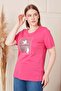 تي شيرت كبير الحجم مطرز ومطبوع من GAMZE MODA - 2