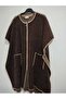 Superior Quality, Very Large Size, Soft Coat Model Knitwear Poncho - 5