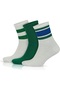 3-Piece Cotton Loop Short Half Socks Washable Ribbed College Style Tennis Sports Men's Socks 3501