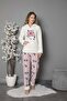 Welsoft Hooded Kangaroo Pocket Long Sleeve Plush Soft and Warm 2-Piece Pajama Set