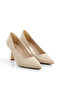 Pointed Closed Stiletto (9cm) Thin Painted Heel New Season Women's Shoes - 4