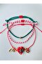 3-Piece Murano Glass Heart Marteniçka Lucky Bracelet