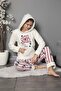 Welsoft Hooded Kangaroo Pocket Long Sleeve Plush Soft and Warm 2-Piece Pajama Set - 2