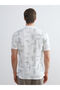 Nevavm Polo Collar Patterned Pique Men's T-Shirt - 4