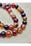 Agate Stone Brown Variegated 33-Piece Special Design Prayer Beads 8mm (1892) - 4