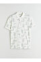 Nevavm Polo Collar Patterned Pique Men's T-Shirt - 5