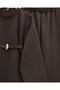 Round Neck Belted Scuba Suit -K. Brown - 5