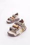 Fy25-1947 Fillet Children's Orthopedic Sandals Cream Brown Oil Green - 3
