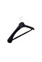 10 Pcs Household 48 cm Black Plastic Coat Hanger Suit Hanger Clothes Hanger - 3