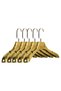 5 Pcs Household 44 cm Gold Plastic Coat Hanger Buluz Hanger Clothes Hanger Clothing Hanger - 3