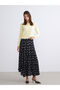Alita City Lcw Vision Black Chiffon Polka Dot Long Women's Skirt with a Difference