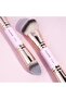 Foundation Makeup Brushes, 2pcs Premium Double-Ended Makeup Brush (Flat/Angled/Angled Round/T - 2