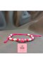 Pink Ying Yang Pearl Bead Macrame Bracelet - Handmade Adjustable Energy Balance Luck Bracelet - 3