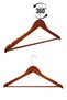 3 Pcs Household Wooden 44 cm Coat Hanger Suit Hanger Clothes Hanger - 2