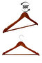 10 Pcs Household Wooden 44 cm Coat Hanger Suit Hanger Clothes Hanger - 3