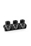 3-Piece Spice Rack Set with Stand Desktop Spice Rack Set Home Cafe Restaurant Qlux Bpa Free C-00372 - 2
